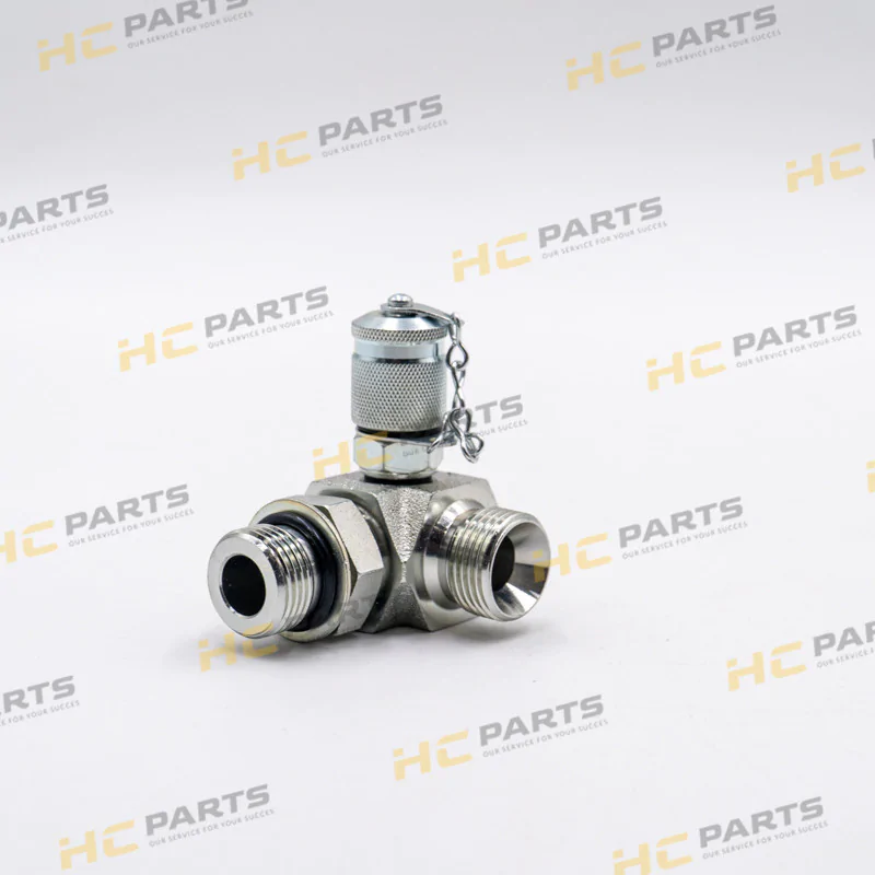 JCB Переходник с измерительной точкой 7/8SAE x 5/8BSP - AZERI PARTS