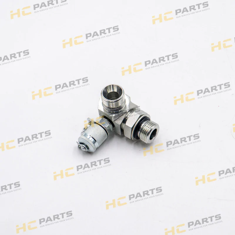 JCB Переходник с измерительной точкой 7/8SAE x 5/8BSP - AZERI PARTS