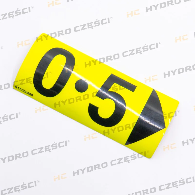 JCB маркировка стрелы 0.5 140x70mm-оригинал