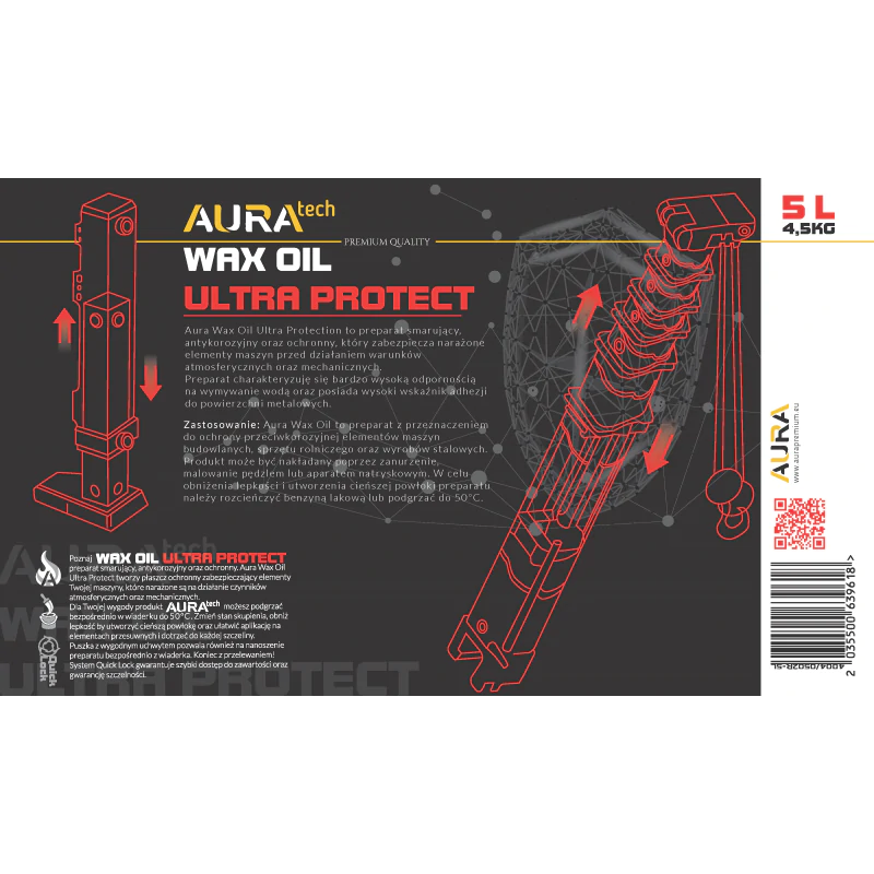 Aura WAXOIL ULTRA PROTECTION 5L - смазка для выдвижения и компонентов шасси