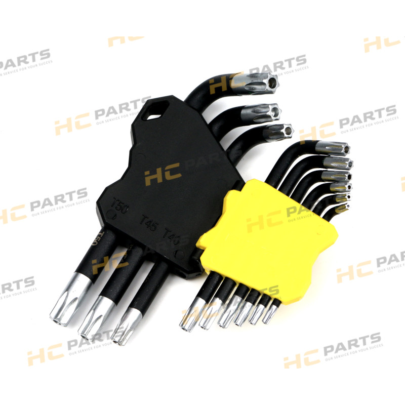 Набор ключей TORX T10 - T50 из стали S2 9el в держателе Warynski