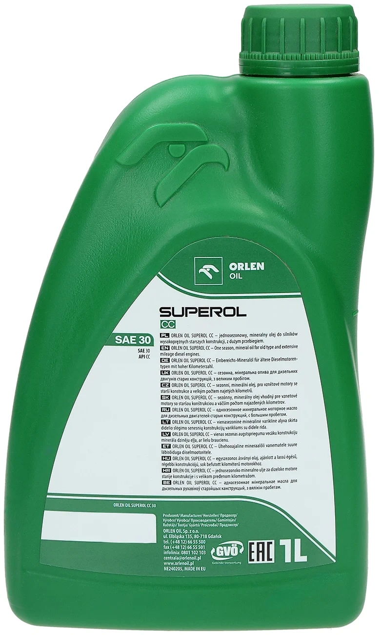 Моторное масло Orlen SUPEROL CC 30 1л