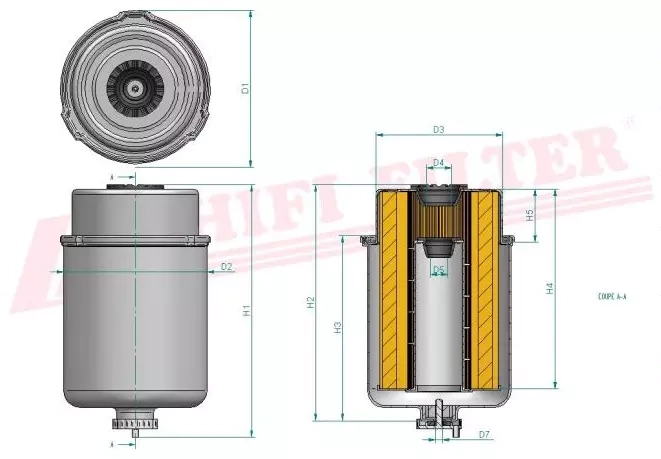 Фильтр для топлива HIFI FILTER SN 70311