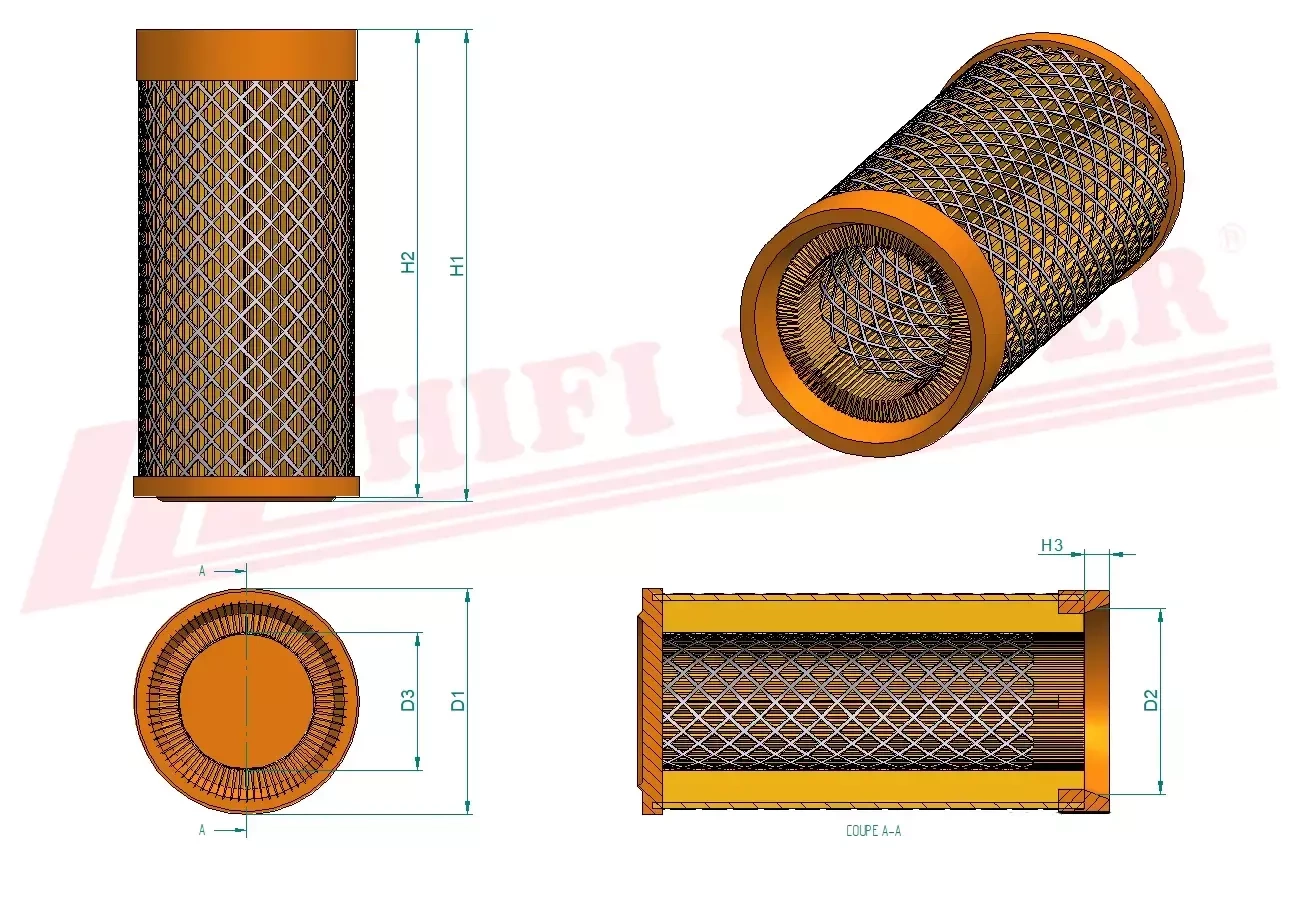 Воздушный фильтр HIFI FILTER SA 16455