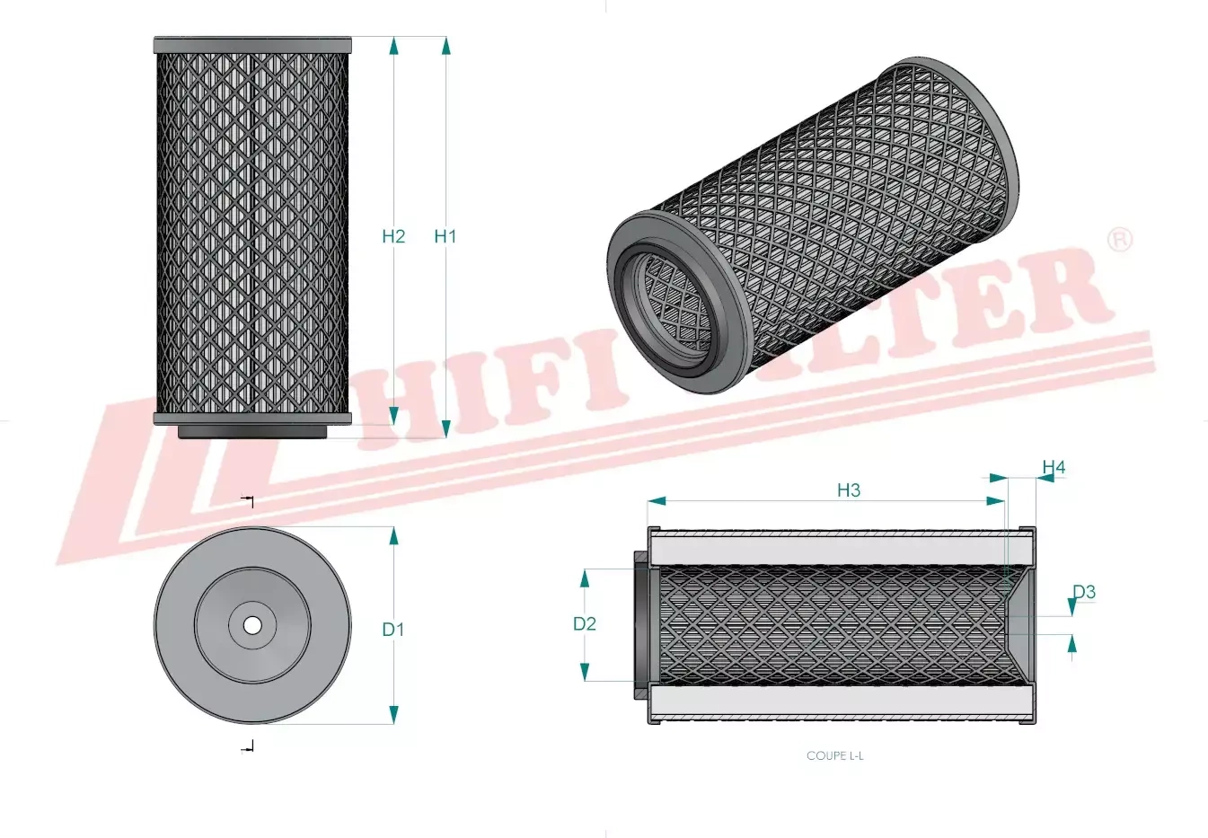 Воздушный фильтр HIFI FILTER SA 10925