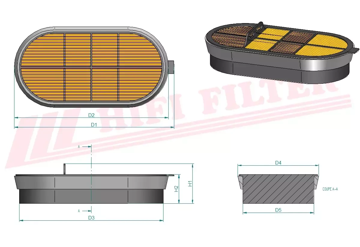 Воздушный фильтр HIFI FILTER SA 16509