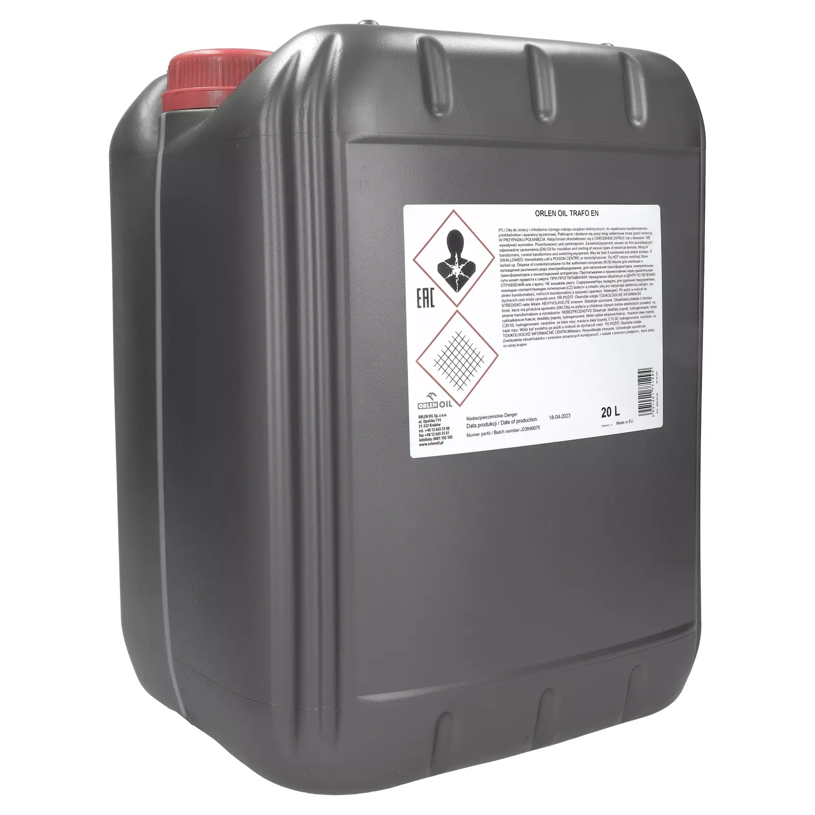 Электроизоляционное масло Orlen Oil TRAFO EN 20L