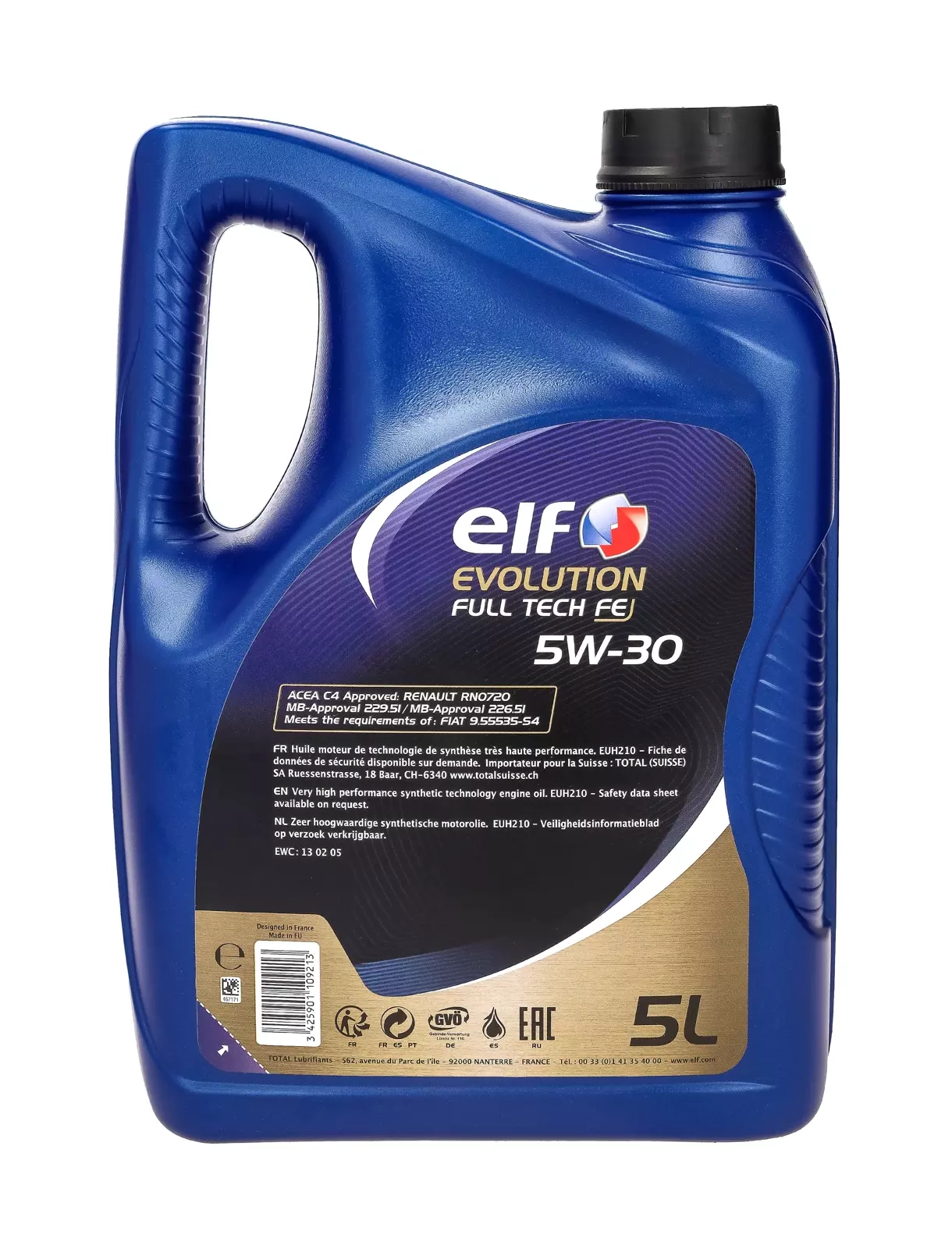 Моторное масло Elf Evolution Full-Tech FE 5W-30, 5 л
