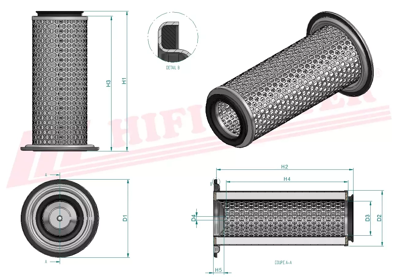Воздушный фильтр HIFI FILTER SA 10021