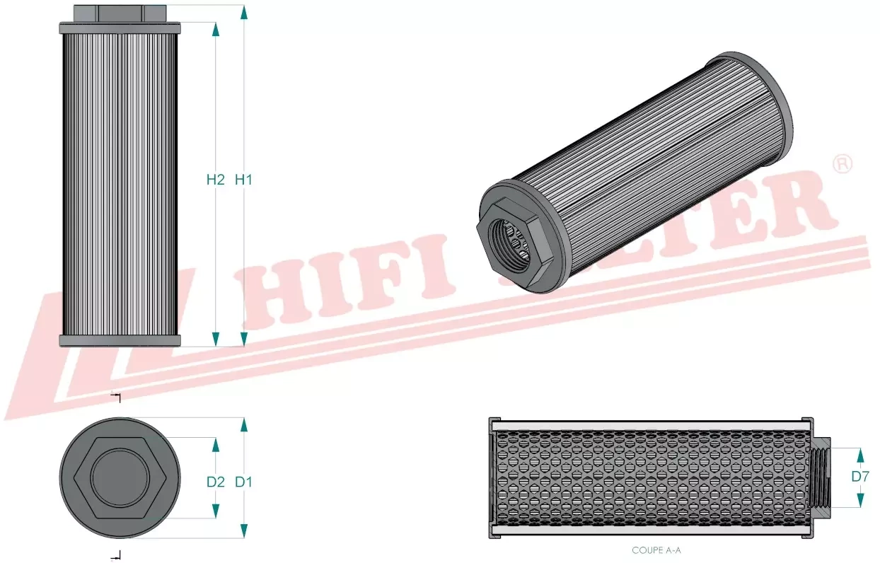 Фильтр гидравлического масла HIFI FILTER SH 77343