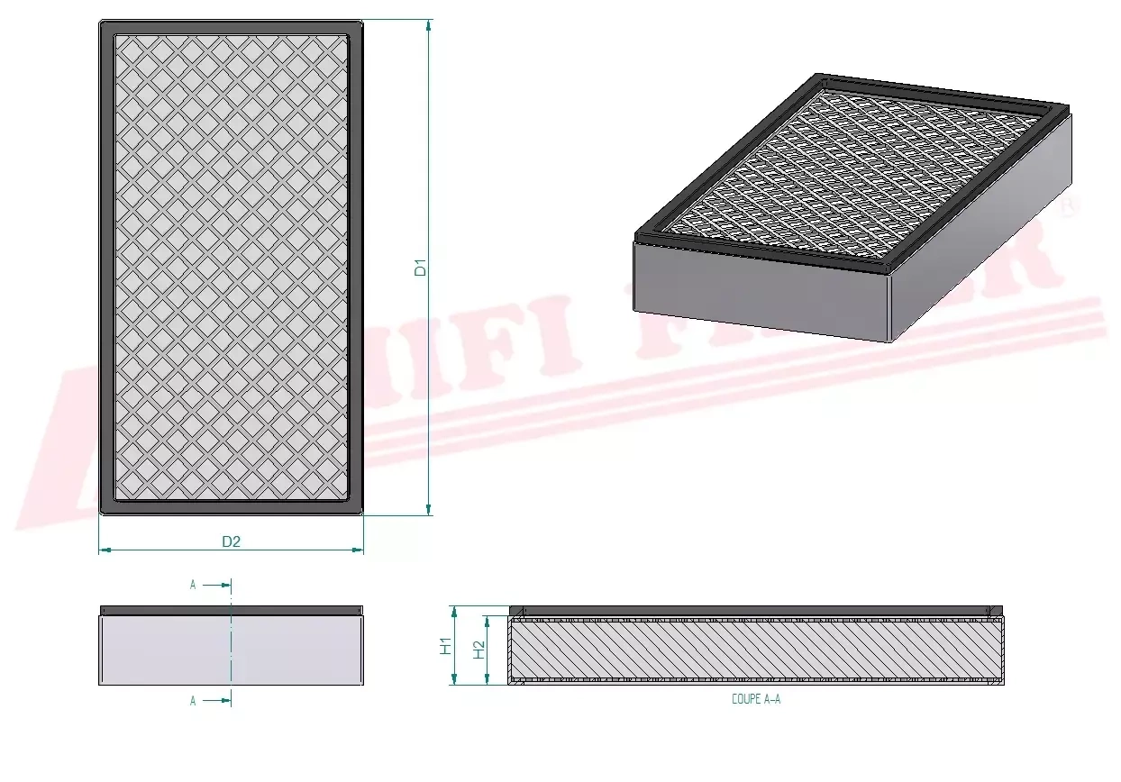 Салонный фильтр HIFI FILTER SC 90296
