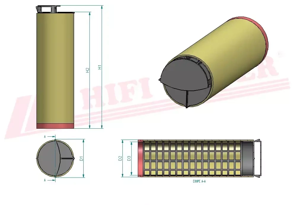 Воздушный фильтр HIFI FILTER SA 17089