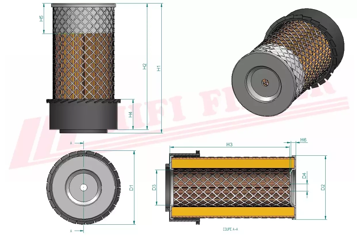 Фильтр для очистки воздуха HIFI FILTER SA 11683 K
