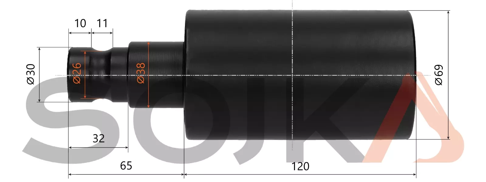Опорный ролик, верхний CAT 305E2 CR