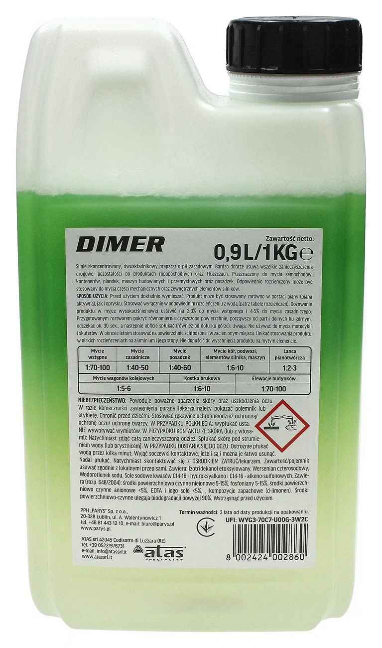 Активная пена ATAS Plak Dimer концентрат 1кг