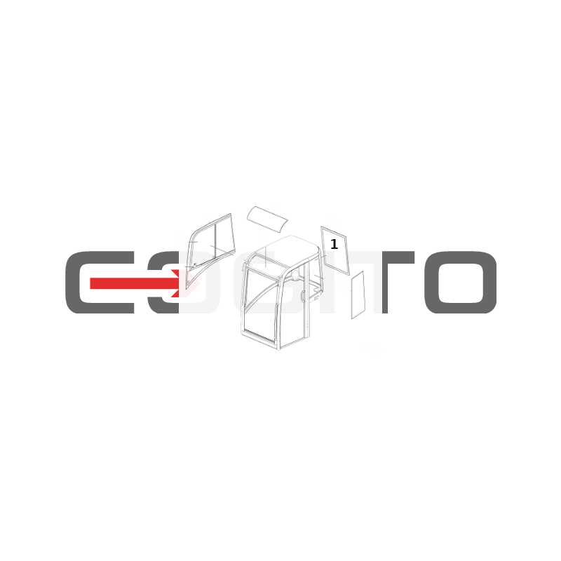 Мини-коптильня SZYBA TYLNA SITODRUK VOLVO EC18C EC20D ECR25D