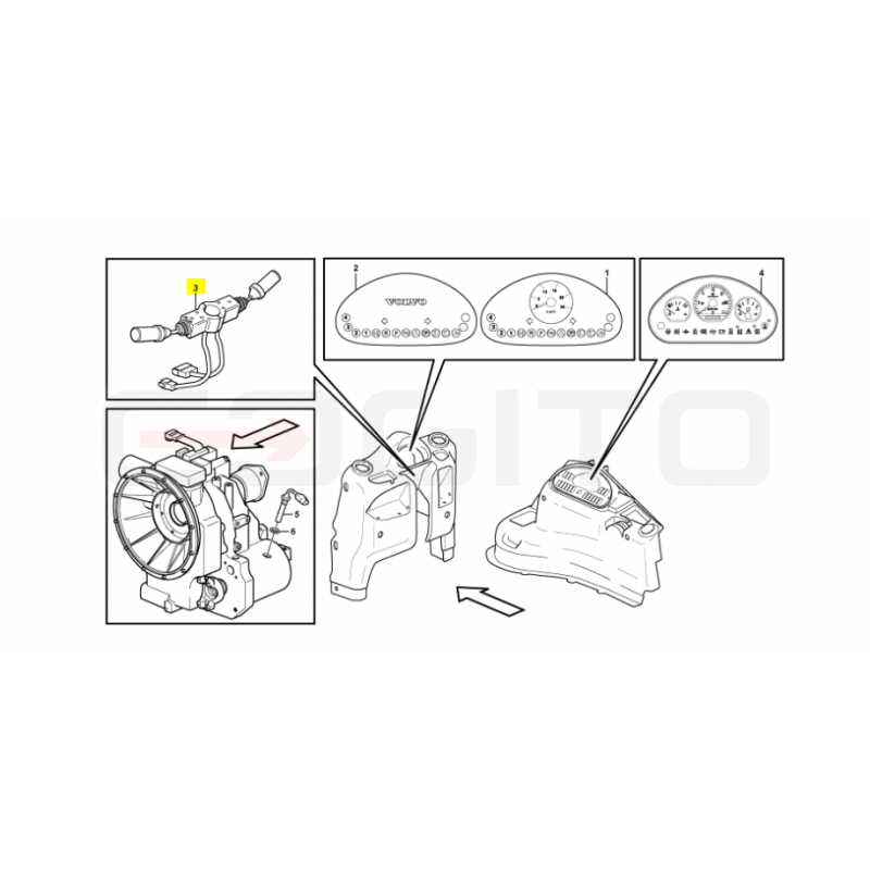 КОМПЛЕКТ ПЕРЕКЛЮЧАТЕЛЕЙ ЭКСКАВАТОР-ПОГРУЗЧИК VOLVO CVA