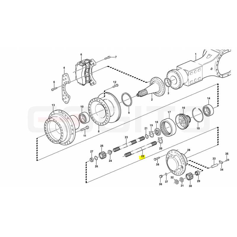 ПОЛУОСЬ VOLVO САМОСВАЛ