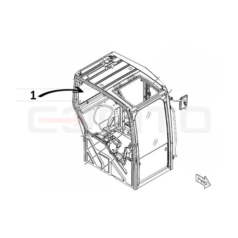 Мини-коптильня SZYBA TYLNA SITODRUK CAT 308.5