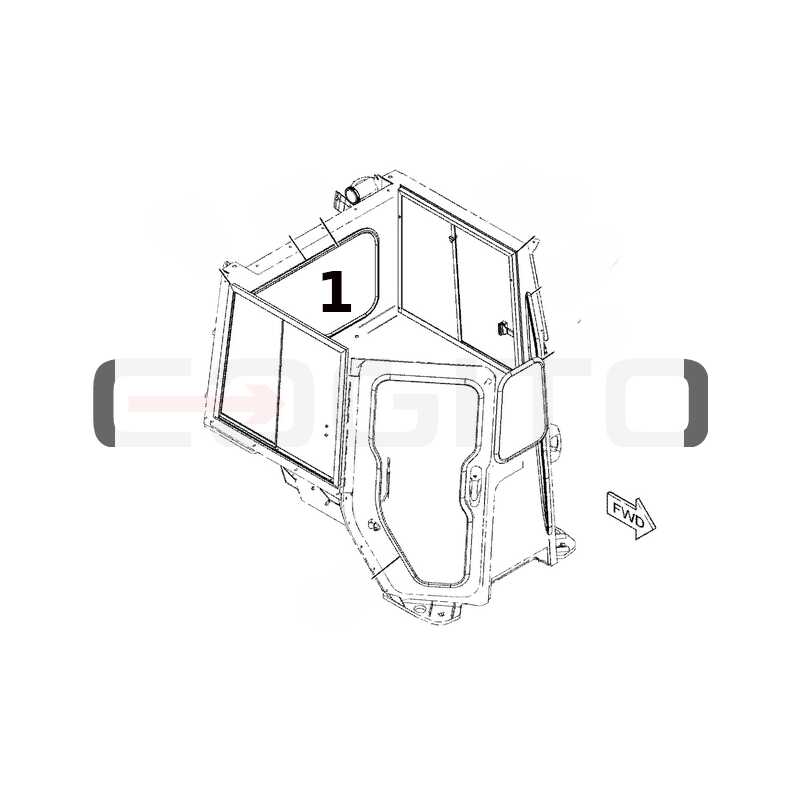 Заднее стекло гусеничный бульдозер CATERPILLAR D5 D6