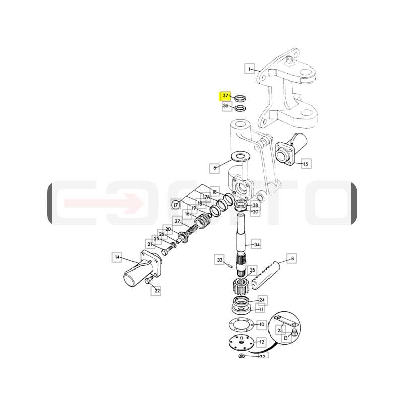 УПЛОТНЕНИЕ ЗАДНЕЙ БАБКИ CVA ЭКСКАВАТОР-ПОГРУЗЧИК JCB