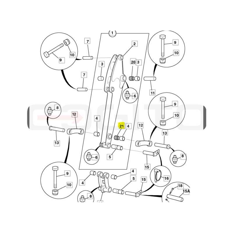 ВТУЛКА ПРОСТАВКИ РУКИ МИНИ ЭКСКАВАТОР JCB 8016