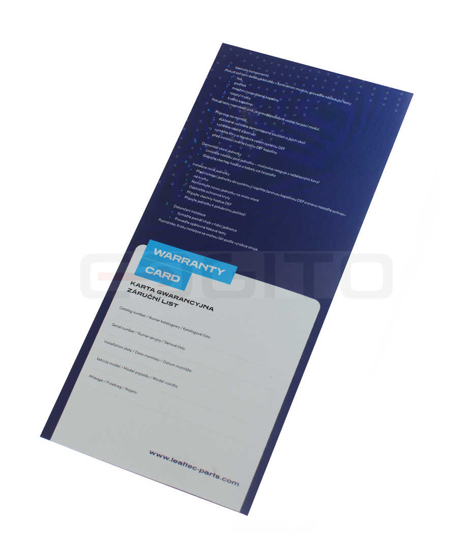 КЛАПАН DEF ADBLUE LEAFTEC CAT