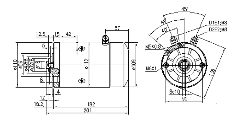 SILNIK ISKRA 12 В, 1,6 кВт, AMJ5777 11.216.511 IM0232