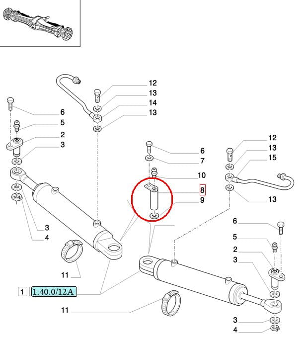 ШТИФТ ТОРСИОННОГО ПРИВОДА NEW HOLLAND CASE 5142048