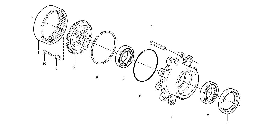 ВЕНОК СПУТНИК KOMATSU WB97 CA0131824