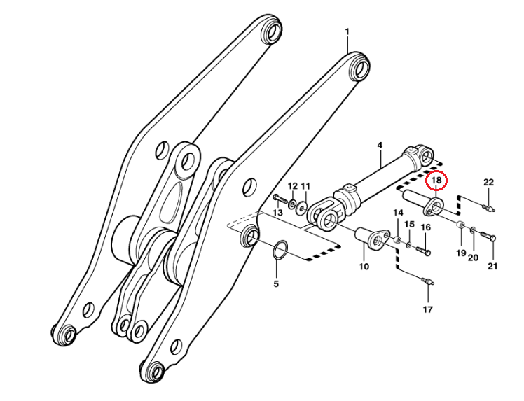 Штифт привода VOLVO L150 L180 11093668 100X340