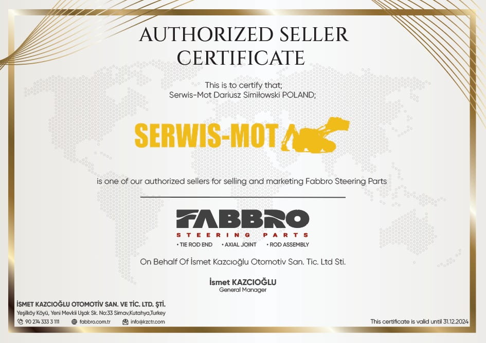 РУЛЕВАЯ ТЯГА ПРАВАЯ CAT 428C 428D 2292950 KPL FABBRO