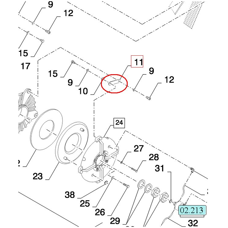 ПРУЖИНА ДИСКА ПНЕВМАТИЧЕСКОЙ МУФТЫ NEW HOLLAND CASE 80825066-825066