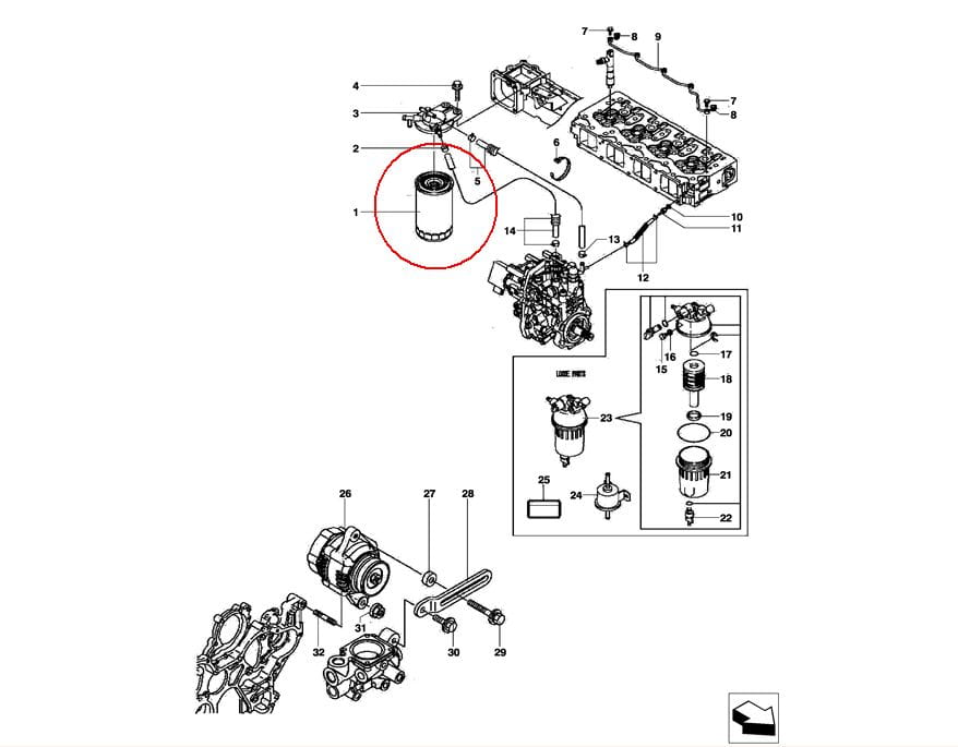 ФИЛЬТР ДЛЯ ПАЛИВЫ NEW HOLLAND 84515360 - 84497558 - 48145977