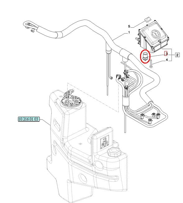 ФИЛЬТР PALIWA (ADBLUE) NEW HOLLAND КОРПУС STEYR 84254852