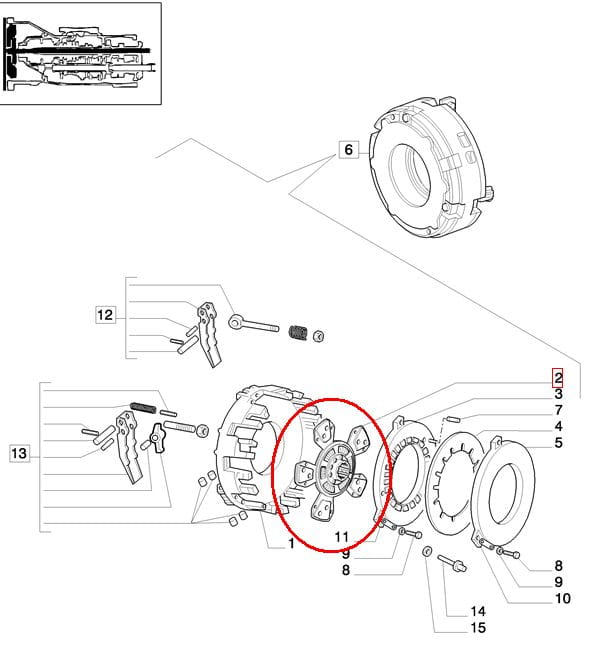 ДИСК СЦЕПЛЕНИЯ New Holland CASE 5092794
