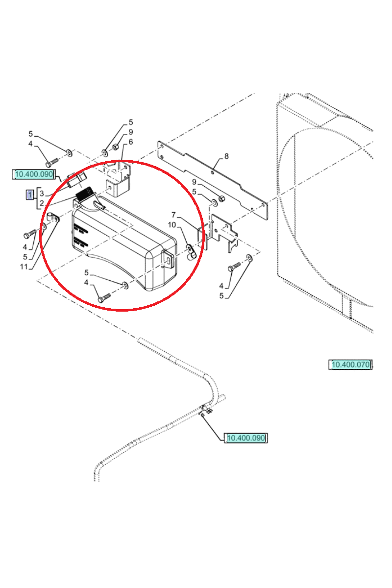 Расширительный бак New Holland Case CNH 87674844-87559277