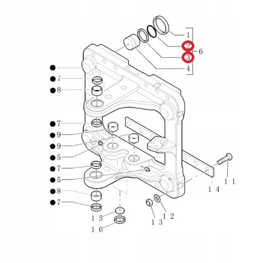 КОМПЛЕКТ ПЕРЕДАТОЧНЫХ КОЛЕЦ CASE 580SR 590SR 695SR
