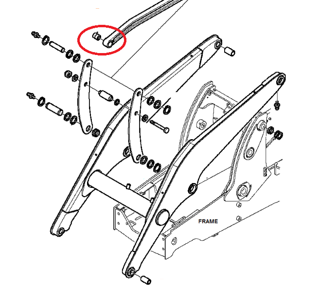 ВТУЛКА КРЕПЛЕНИЯ КОВША ПЕРЕДНЯЯ KOMATSU WB 37B0957003