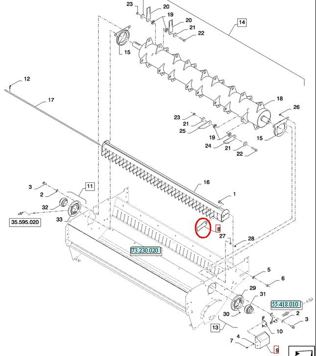 НОЖ С ФИКСИРОВАННЫМ ЛЕЗВИЕМ NEW HOLLAND 87318524
