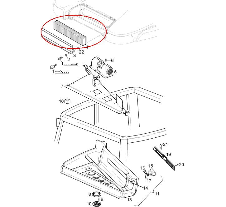 ФИЛЬТР ДЛЯ КАБИНКИ NEW HOLLAND CASE 47108773 - 1-34-684-036