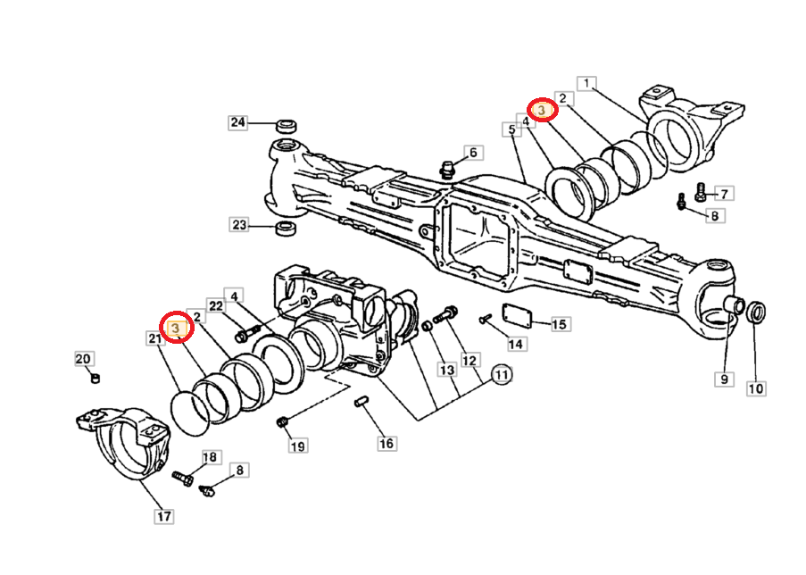 ВТУЛКА ПОДВЕСКИ ПЕРЕДНИЙ МОСТ JCB 10/905603