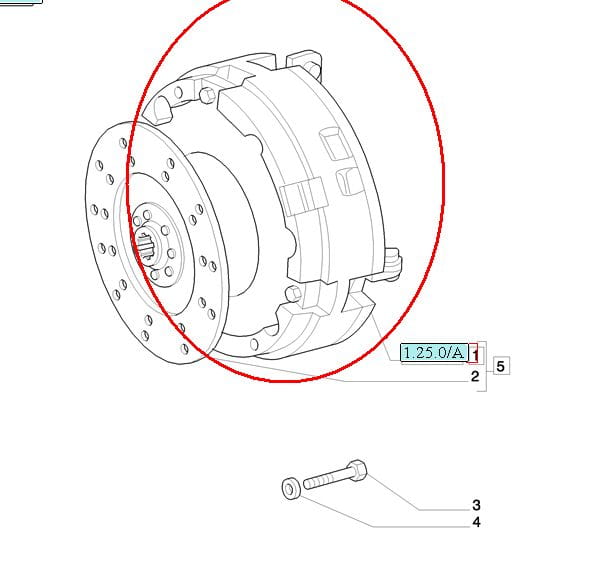 МУФТА TD95 NEW HOLLAND CASE 5092803