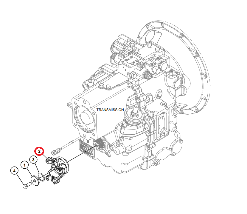 ФЛАНЕЦ КОРОБКИ ПЕРЕДАЧ TEREX 760 860 6190119M91