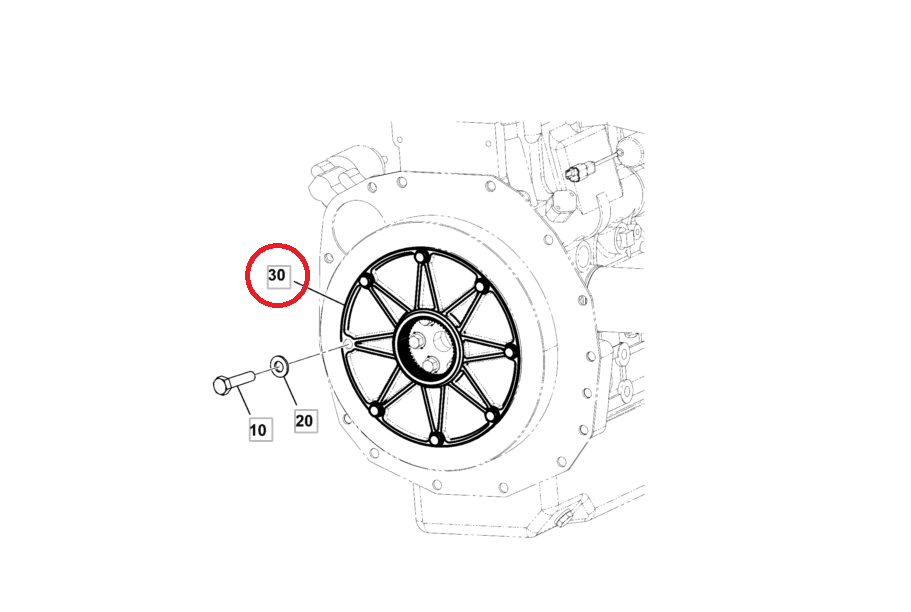 Муфта гидравлического насоса JCB 520-40 332 / L0312