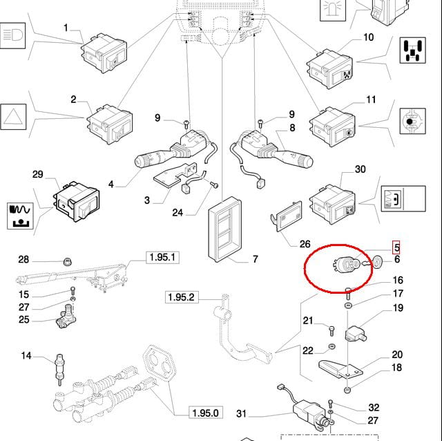 КЛЮЧ ЗАЖИГАНИЯ NEW HOLLAND CASE 47124203-87523122