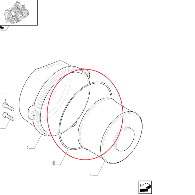 Уплотнительное кольцо O-RING OBUDOWY FILTRA 190003121062