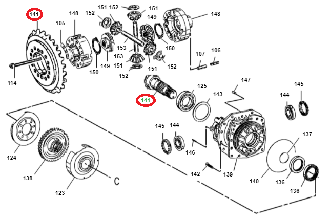 АТАКУЮЩИЙ ВАЛ И ДИСКОВОЕ КОЛЕСО ZF