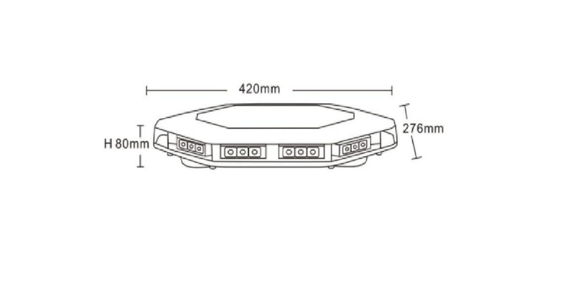 Светодиодная мини-лампа KOGUT LAMPA OSTRZEGAWCZA LED MINI BELKA