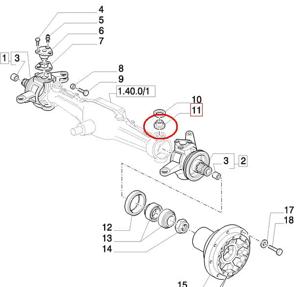 ШАРИКОПОДШИПНИК ЦАПФЫ ОСИ NEW HOLLAND CASE 5119699